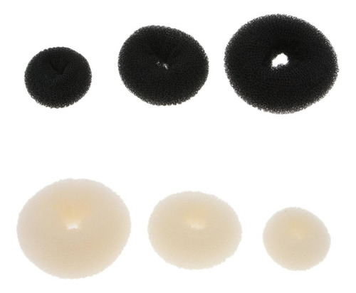 3 Piezas Hair Bun Donut Maker, Bun, Maker, Shaper Beige