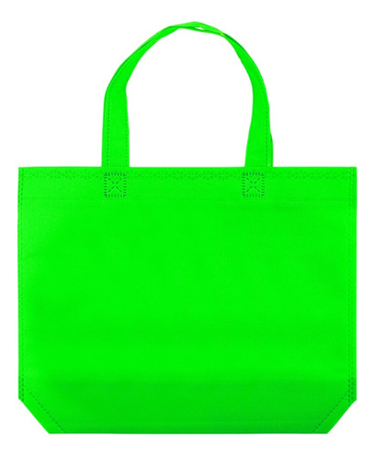 Bolsas Tnt (3 Unidades) 35x40x10 Cm Con Asa Color Verde
