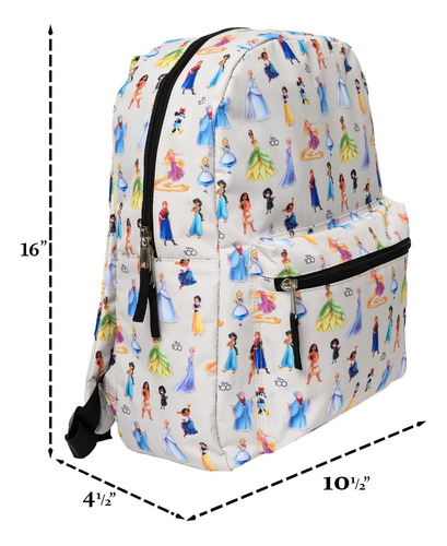 Mochila Portátil Disney 16 Con Bolsillo Tipo Cargo D100 Prin