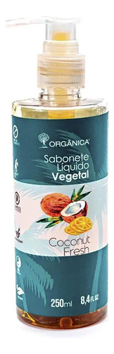 Orgânica Coconut E Lima Sabonete Líquido Vegetal 250ml