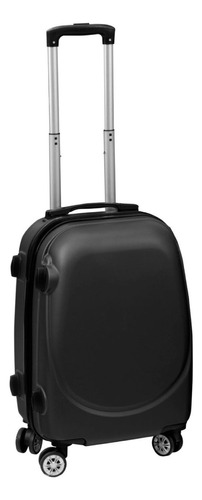 Maleta 20 Pulgadas Equipaje De Mano Para Viaje Rigida Ruedas Color Negro