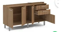Comprar Mueble Bajo Alacena 160x48x86 Melamina 15 Impor Brasil Nuevo