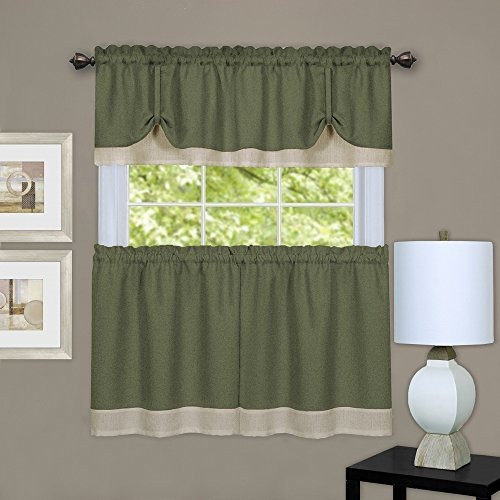 Achim Home Furnishings Juego De Cortinas Y Cenefas Darcy Par