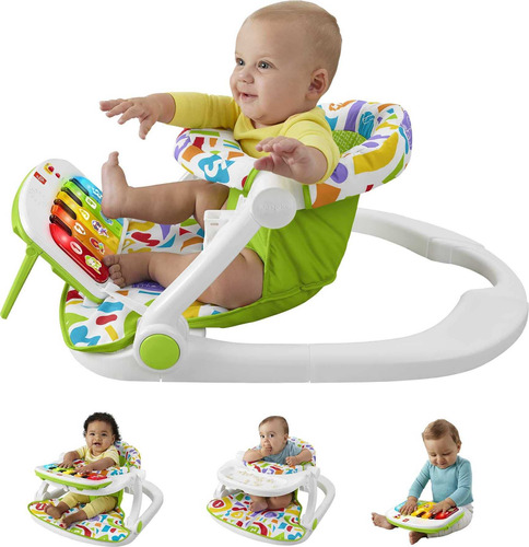 Fisher-price Kick & Play Green Silla Piso Musica Luces Bebe