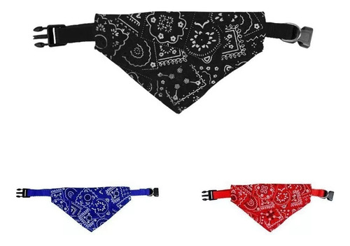 Collar Ajustable Para Perro O Gato Con Paliacate
