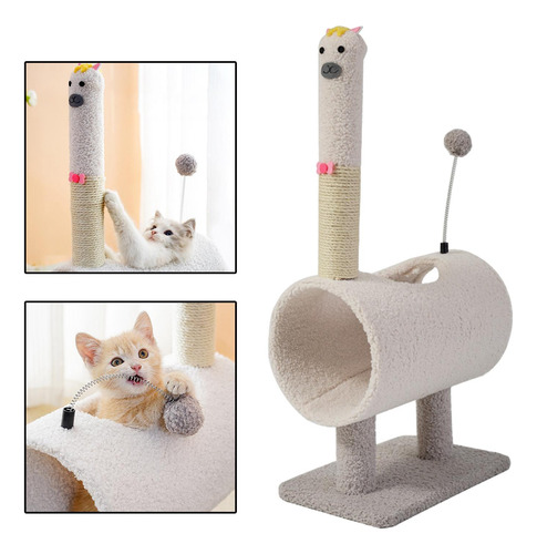 Túneles De Poste Rascador Para Gatos Con Bolas Interactivas