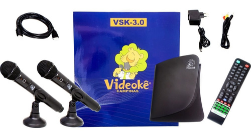 Imagem 1 de 7 de Aparelho Karaokê Videokê Vsk 3.0 C/ 9.899 Canções Na Memória