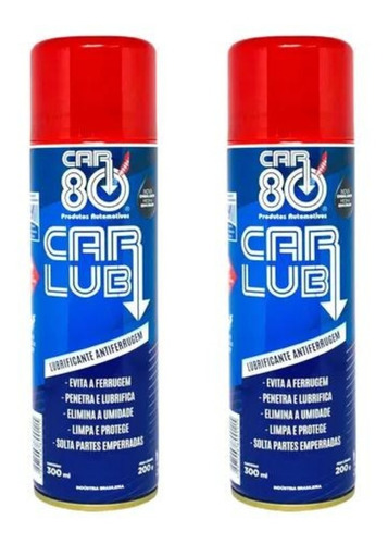 Kit 2 Limpa E Protege Desencripante Car Lub Antiferrugem