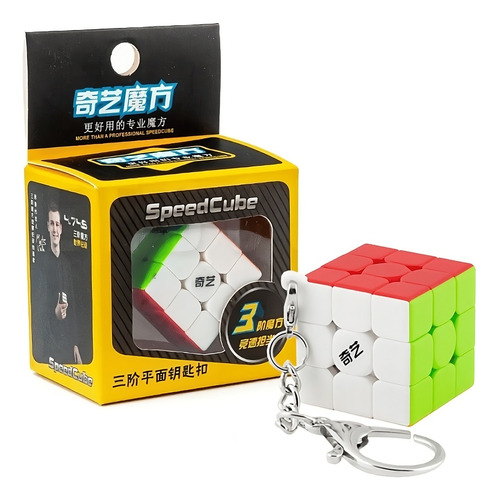 Cubo Rubik Llavero 3x3 Qiyi Stickerless Speed Cube Original