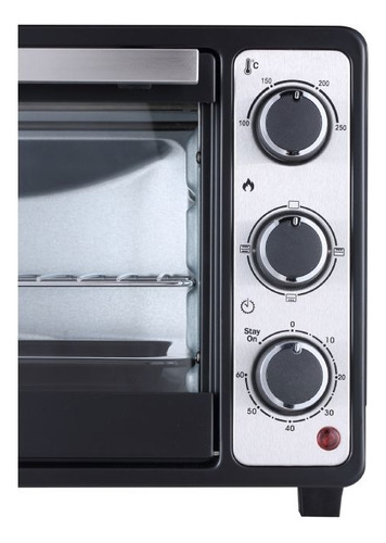 Horno Electrico Bgh 25l Duo Grill Con Timer 1380w Negro