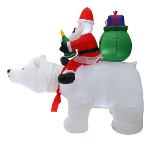 Oso Inflable Navideño Para Decoración De Patio, 6.8 Pies