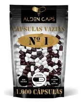 Comprar 1.000 Cápsulas Vazias Vinho E Branca Nº 1 (400mg) Sabor Cor Vinho E Branco