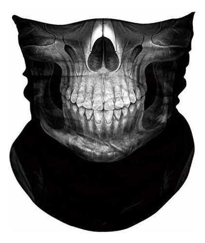 Axbxcx 3d Skull Skeleton Neck Gaiter Mascarilla Para Mot