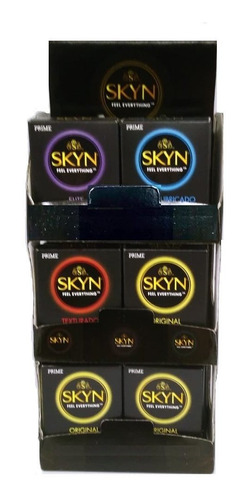 Exhibidor Prime Skyn Mixto 24 Cajitas X 3 Sin Latex