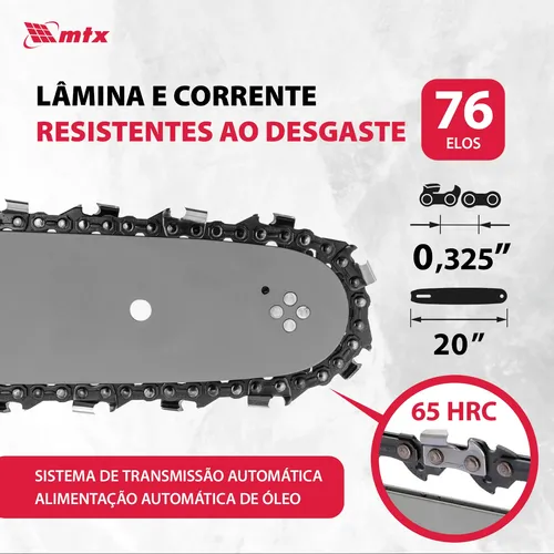 Motosserra A Gasolina Sabre Oregon Ds-5820 58cm³ 3,2hp Mtx