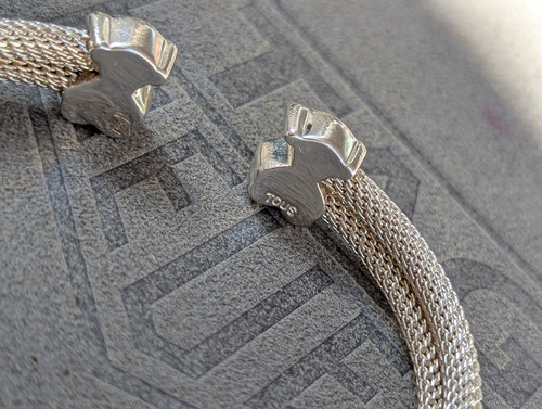 Brazalete Pulsera Tous Mesh Plata .925 Plateado 10 Cm 25.4 Cm (Usado)