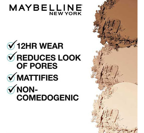 Polvo Facial Maybelline Fit Me Matte + Poreless Buff Beige