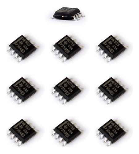 10pcs Smd Ne555 555 Temporizador Ic Módulo Sop8 Chips De