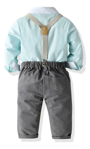 Pantalones Con Tirantes De Manga Larga Y Suave Para Niños, R