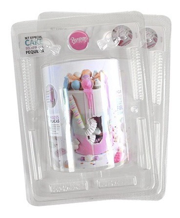 Set De Placas Cake Piñata Sorpresa Chic 15 X 20 Cm, Parpen