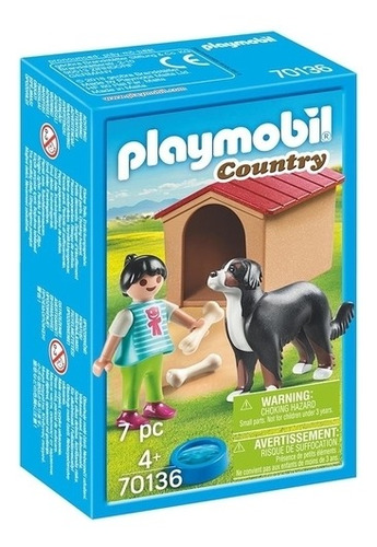 Playmobil 70136 Nena Con Perro Linea Country Original