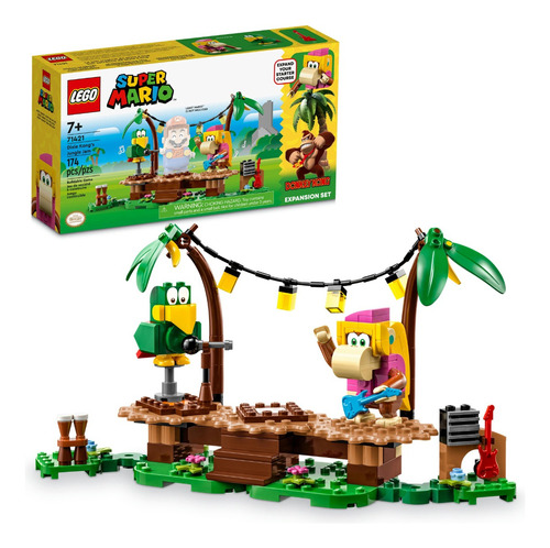 Kit Lego Super Mario Jaleo En La Jungla Con Dixie Kong 71421 Cantidad de piezas 174