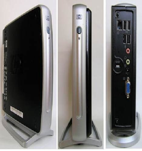 Mini PC HP Thin Client T5300 con Windows 4.2, Transmeta Crusoe TM5600, memoria RAM de 64MB y capacidad de almacenamiento de 32MB