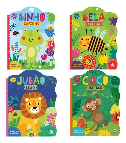 Binho Sapinho, Bela Abelha, Jubão Leão E Caco Macaco, De Fisher-price. Como É Bom Editorial Ciranda Cultural, Capa Mole Em Português
