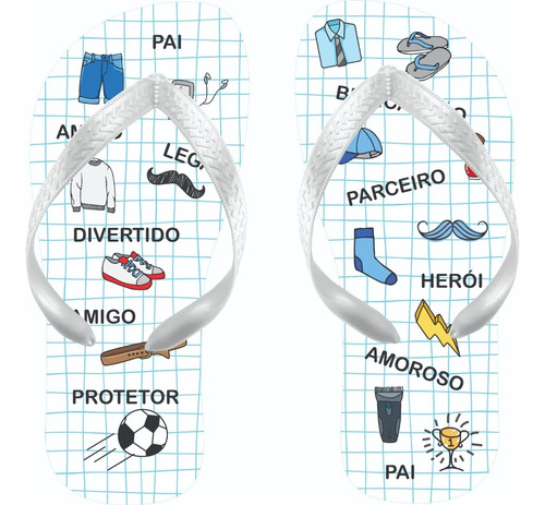 Chinelo Dia Dos Pais Amoroso Amigo Protetor Legal