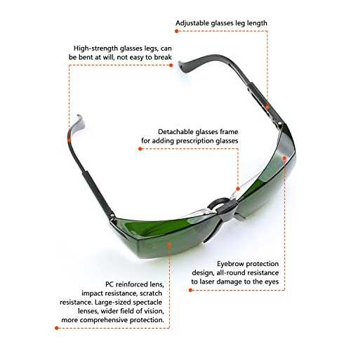 Gafas De Protección Láser Ipl 200nm-2000nm Y Cosmeto De Bell