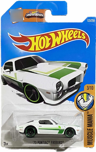 Hot Wheels 73 Pontiac Firebird Blanco Muscle Car 3/10 | 2016