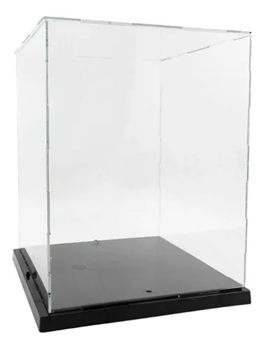OLYCRAFT 6 Cajas Apilables De Exhibición Para Minifiguras – Vitrina Transparente Con Base Negra, Tamaño 9.6x4.8x6.9 Cm, Ideal Para Coleccionistas