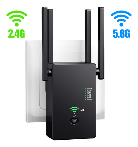 Repetidor Inalámbrico Repetidor 1200mbps Amplificador Wifi W