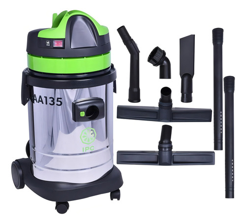 Aspirador Industrial Tambor Ipc A135 35l Preto Y Verde 220v Preto/verde