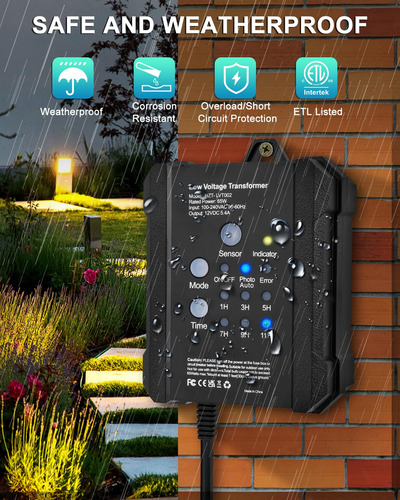 Transformador De Bajo Voltaje Para Exteriores Smy Lightin...