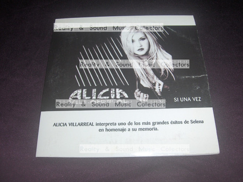 Alicia Villarreal Si Una Vez Cd Single Mex 3 Tracks 2005