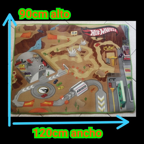 Imagen 1 de 2 de Alfombra De Juego Hotwheels Para Niños.