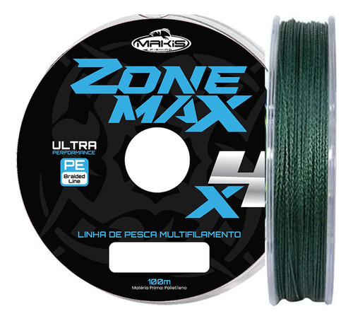 Linha Multifilamento Zone Max 4x 0,34mm Makis Fishing Pesca