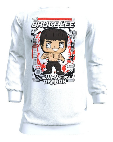 Polerón Bruce Lee, Poliéster Tacto Algodón