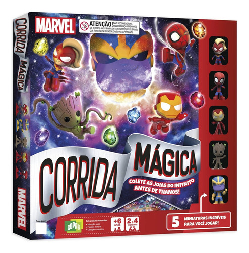 Jogo De Tabuleiro Corrida Mágica Marvel - Copag