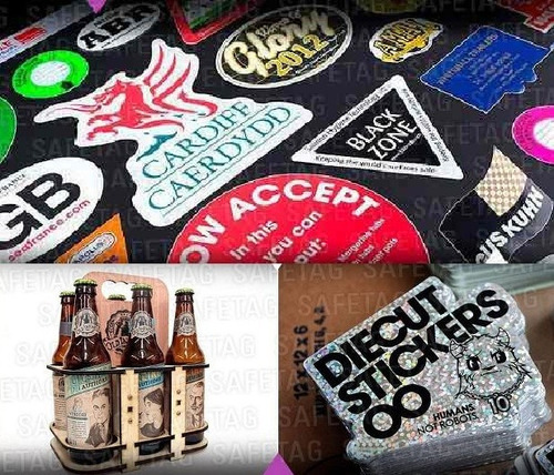 Calcos Autoadhesivos Stickers Etiquetas Resistentes Exterior Troquelados Especiales Formas Resistentes Agua Diseños Pvc