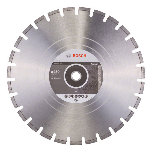 Disco Diamantado Para Asfalto E Concreto 450x25,4mm Bosch Cor Cinza