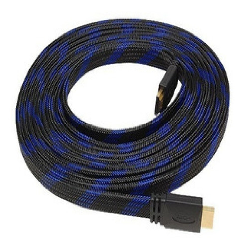 Cable Hdmi Reforzado Con Malla 5 Metros Punta Dorada Wash