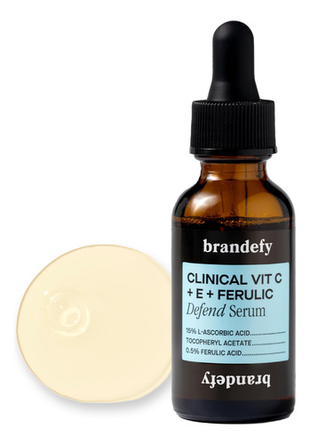 Brandefy Suero Facial Con Vitamina C 15% L. Ácido Ascórbi.