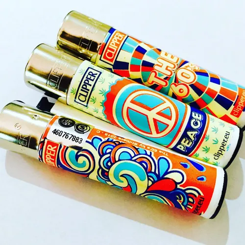 Clipper Flower Power Encendedor / España / Piedra Gas / Clip