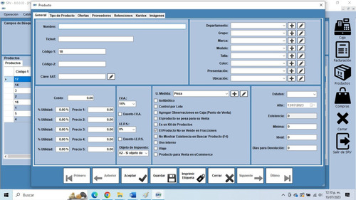 Srv Refaccionarias - Sistema Punto De Venta Refaccionarias