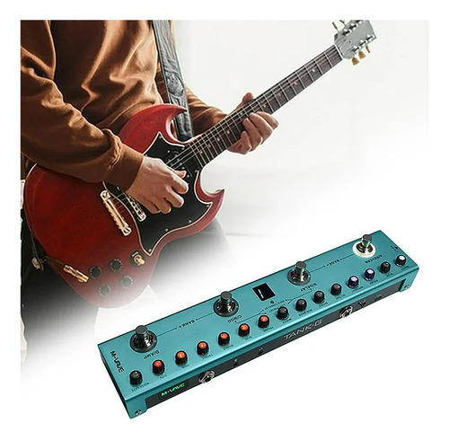 Efecto De Guitarra Tank G Tank B Profesional Y Portátil Azul Acero
