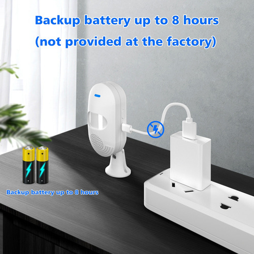 Detector De Infrarrojos Con Alarma De Luz Y Sonido Wifi Pir