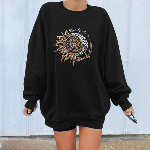 Blusa G A La Moda De Halloween Para Mujer, Casual, Manga Lar