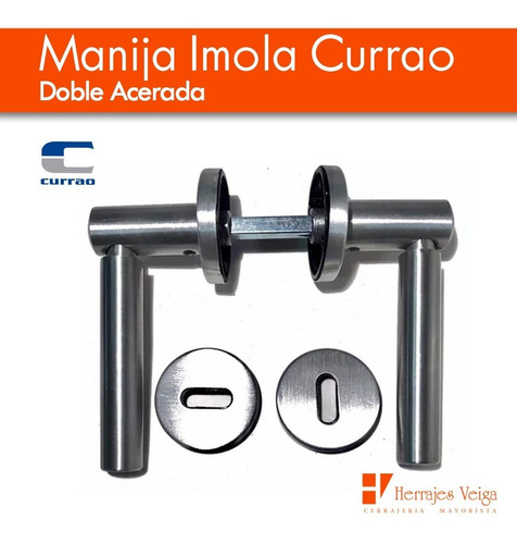 Imagen 2 de 10 de Manija Currao Imola Doble Acerada Puerta T/tropea